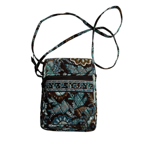 Vera Bradley Retired  Java Blue Crossbody Bag  Multiple Compartments - Picture 5 of 14